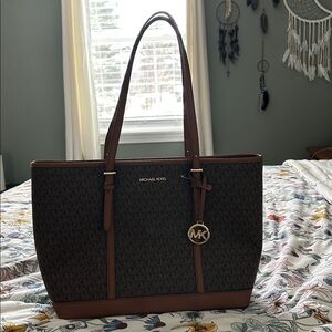 Michael Kors Dark Brown Signature Tote